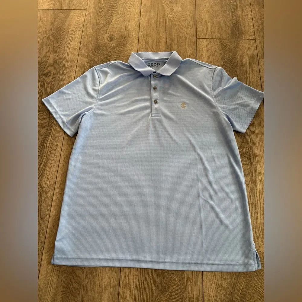 IZOD Men's Light Blue Polo Shirt used in good condition